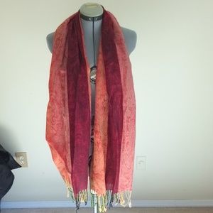 Sunset toned Pashmina style Shawl